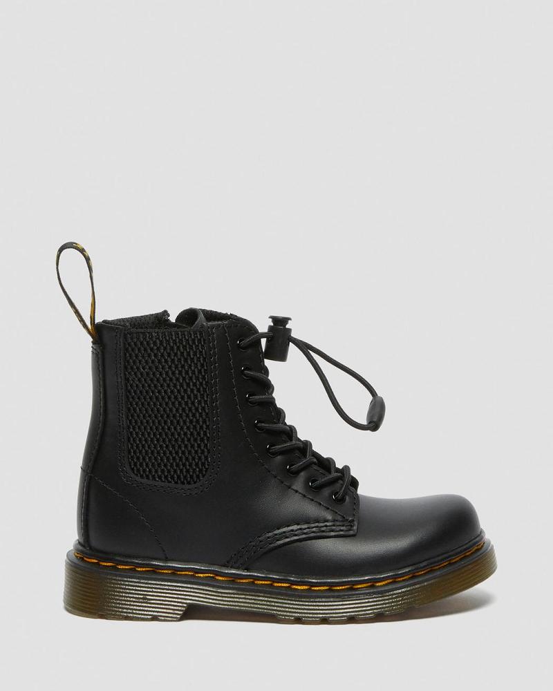 Dr Martens Toddler 1460 Harper Lær Fritidsstøvler Barn Svarte | Norge 158AHK